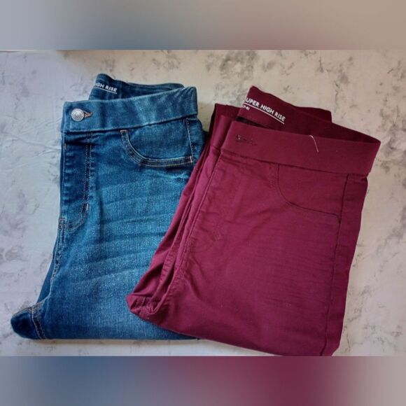 2 NOBO Super High Rise Jeggings Size Medium (7-9) - Picture 1 of 10